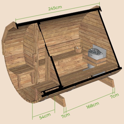 250 s terasou rozmery